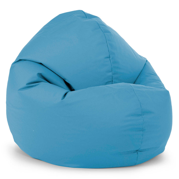 Flexforma Pouf Géant Rond pour Adulte - Entretien Facile Bleu Turquoise 02