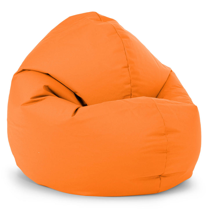 Flexforma Pouf Géant Rond pour Adulte - Entretien Facile Orange 02