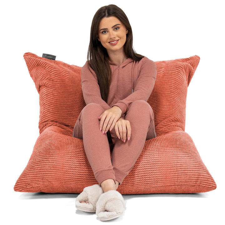 Pouf Géant XXL - Pompon Citrouille 02