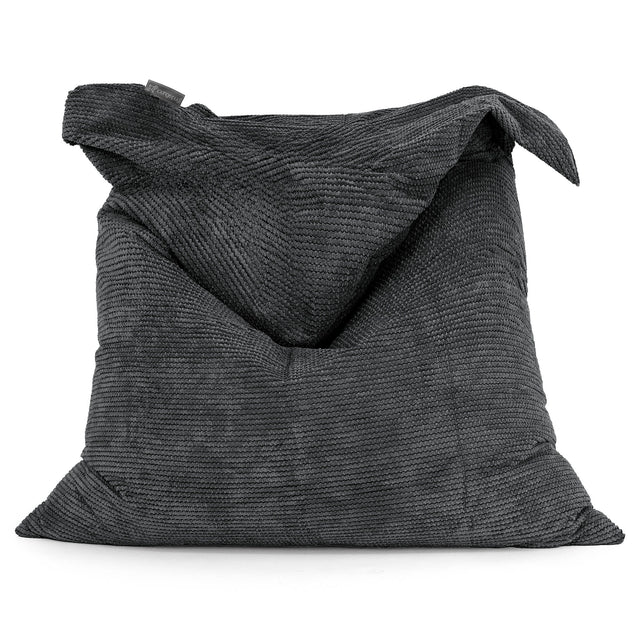 Pouf Géant XXL - Pompon Noir 01