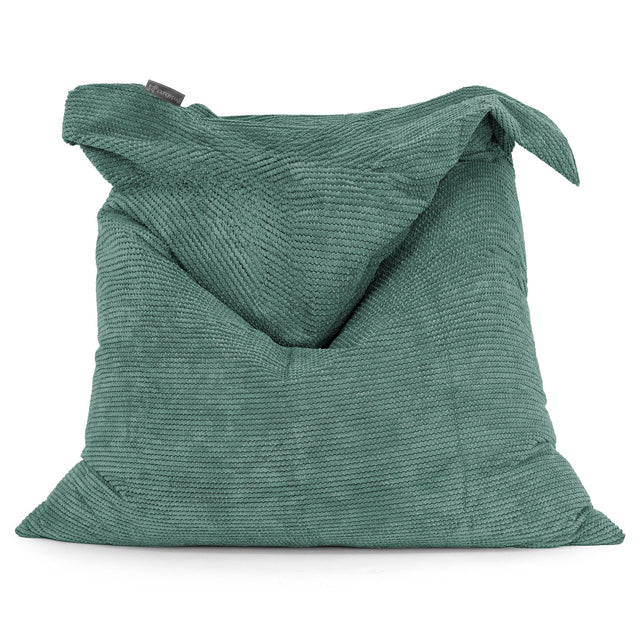 Pouf Géant XXL - Pompon Vert Mousse 01