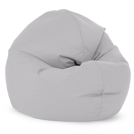Flexforma Pouf Rond pour Enfant 2-14 ans - Entretien Facile Argent 02
