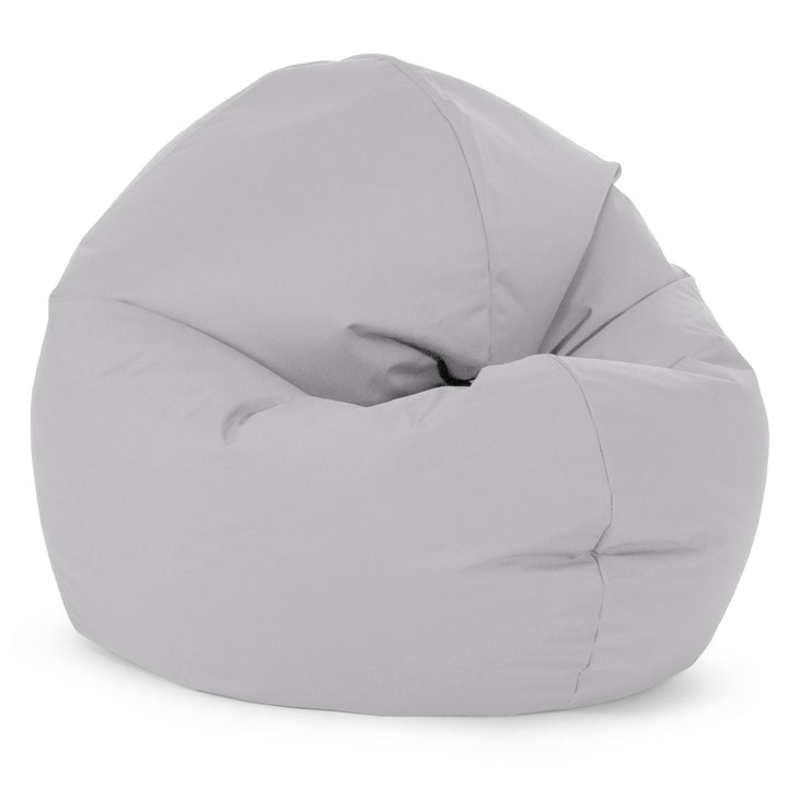 Flexforma Pouf Rond pour Enfant 2-14 ans - Entretien Facile Argent 02