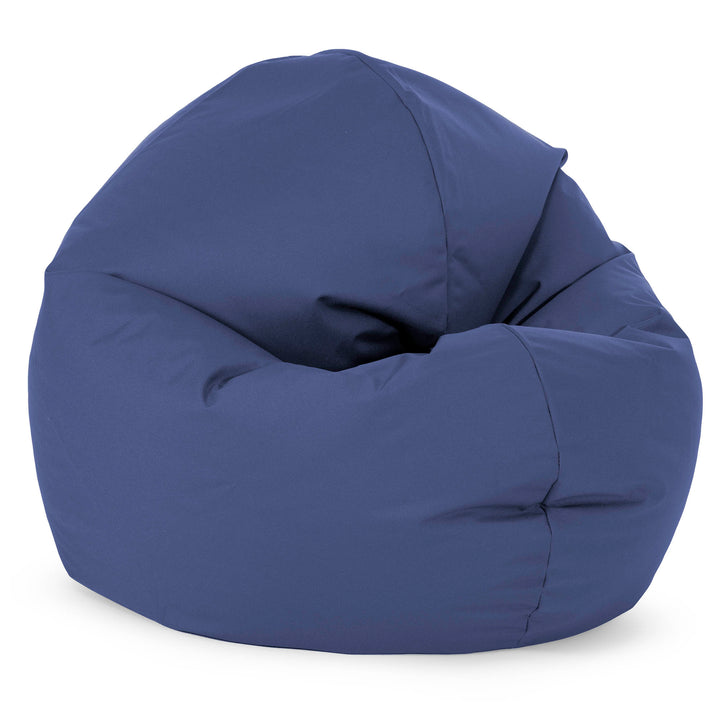 Flexforma Pouf Rond pour Enfant 2-14 ans - Entretien Facile Bleu Marine 02