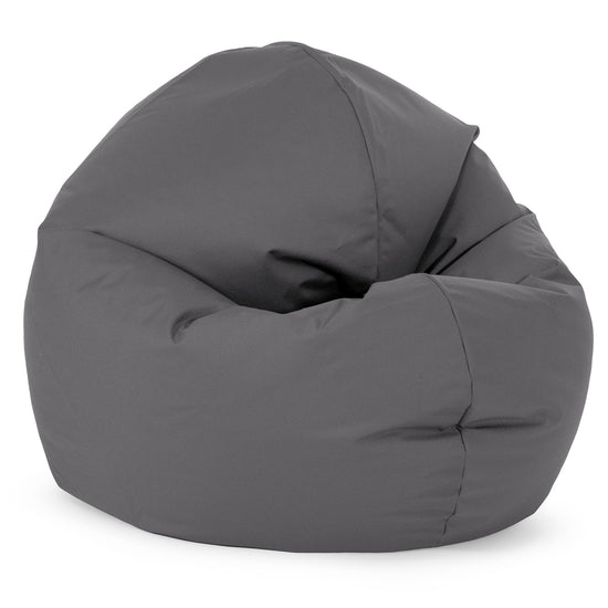 Flexforma Pouf Rond pour Enfant 2-14 ans - Entretien Facile Gris Foncé 02
