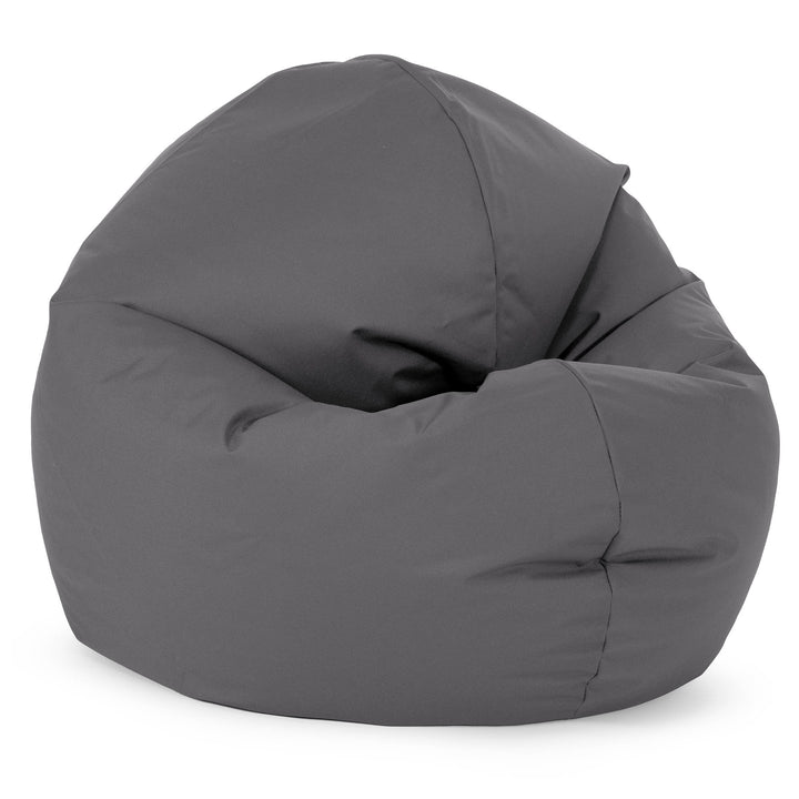 Flexforma Pouf Rond pour Enfant 2-14 ans - Entretien Facile Gris Foncé 02