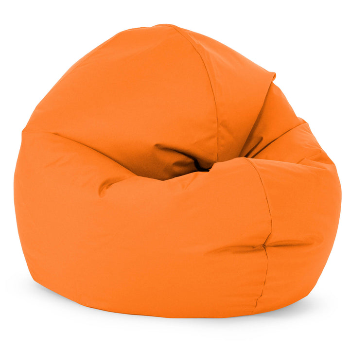 Flexforma Pouf Rond pour Enfant 2-14 ans - Entretien Facile Orange 02