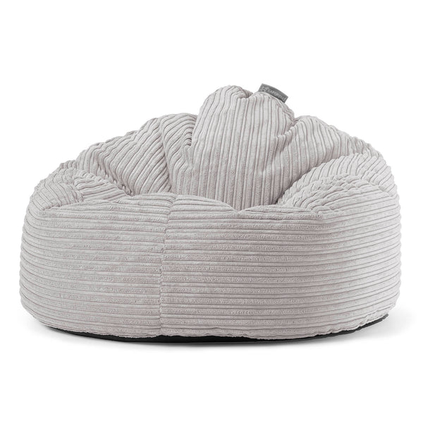 Pouf Poire, Archi  - Côtelé Gris Argent 01