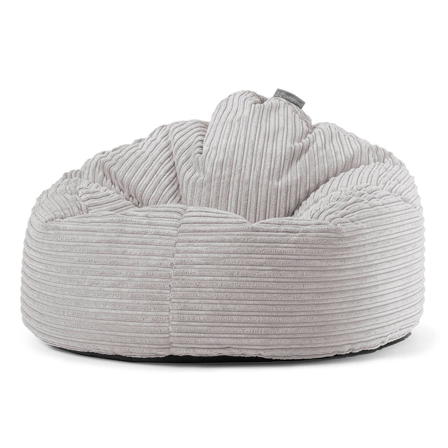 Pouf Poire, Archi  - Côtelé Gris Argent 01