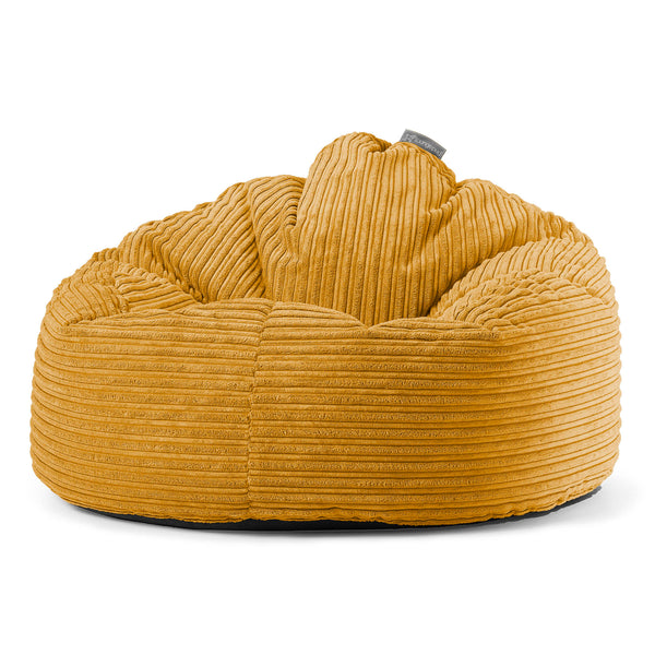 Pouf Poire, Archi - Côtelé Miel doré 01