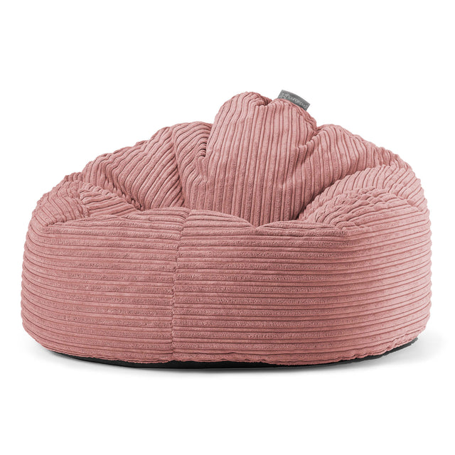Pouf Poire, Archi - Côtelé Pêche 01