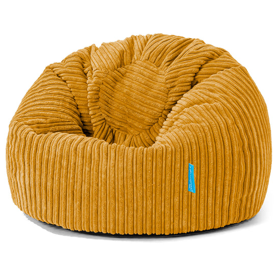 Pouf Poire Classique Enfant 1-5 ans - Côtelé Miel doré 01