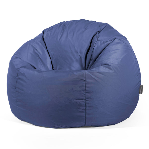 Pouf Poire Classique - Entretien Facile Extérieur Bleu Marine 01