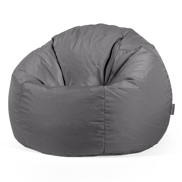 Pouf Poire Classique - Entretien Facile Extérieur Gris Foncé 01