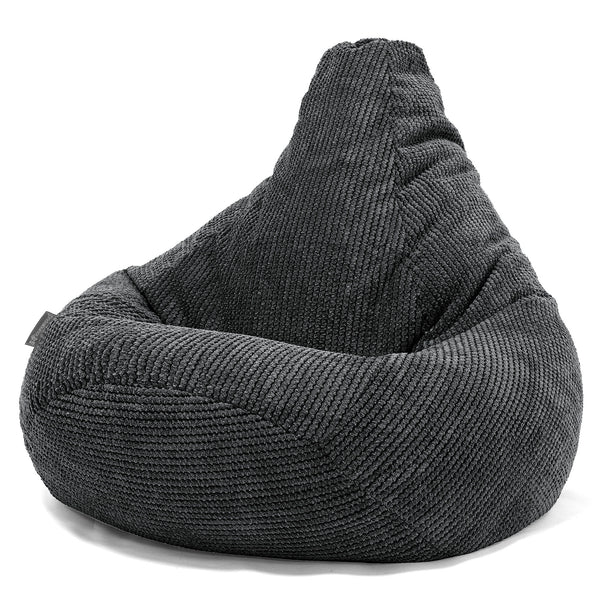 Pouf Poire Gamer - Pompon Noir 01