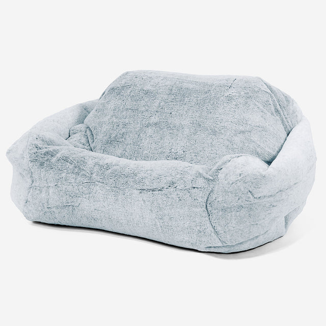Pouf Fauteuil Sabine Housse de Remplacement - Fausse Fourrure Lapin 01