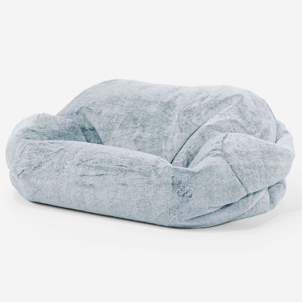 Pouf Canapé Sabine Housse de Remplacement - Fausse Fourrure Lapin 01