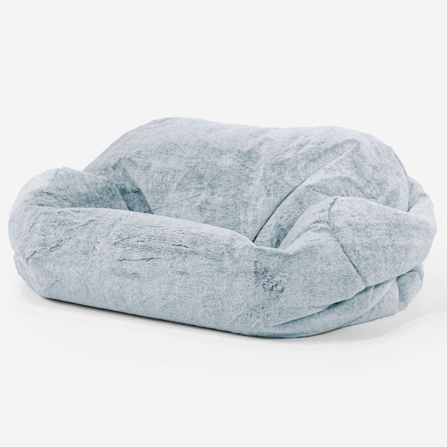 Pouf Canapé Sabine Housse de Remplacement - Fausse Fourrure Lapin 01