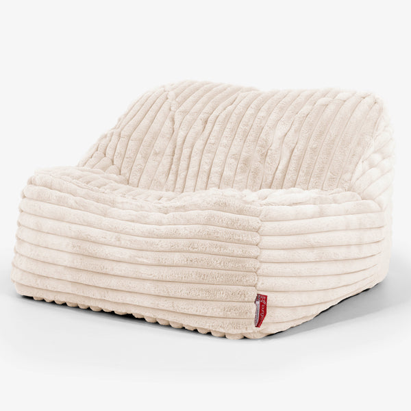 Le Pouf Doudou Housse de Remplacement - Velours Côtelé Ultra Pelucheux 01