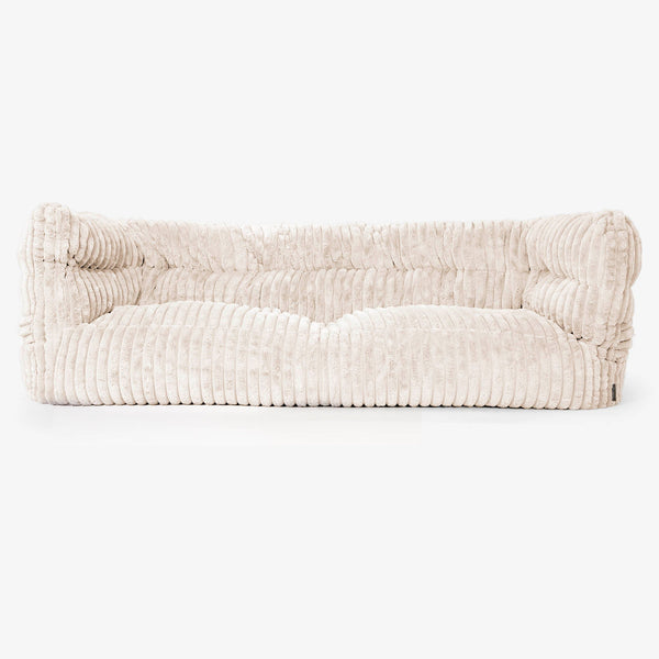 Canapé Pouf Louis 3 places Housse de Remplacement - Velours Côtelé Ultra Pelucheux 01
