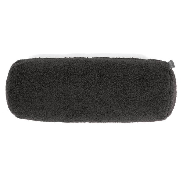 Housse de Traversin 20 x 55cm - Bouclé Anthracite 01