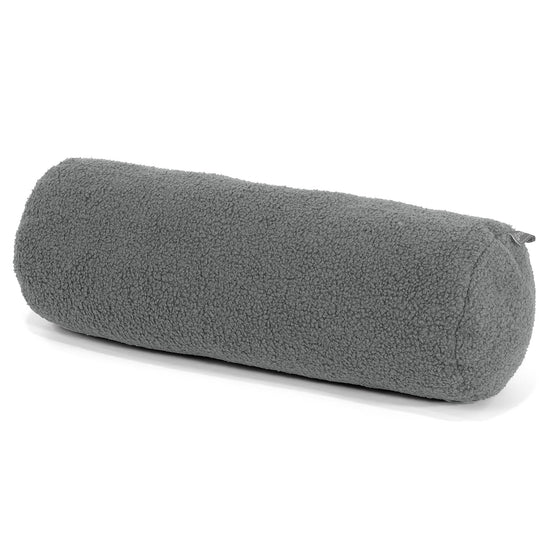Housse de Traversin 20 x 55cm - Bouclé Gris 01
