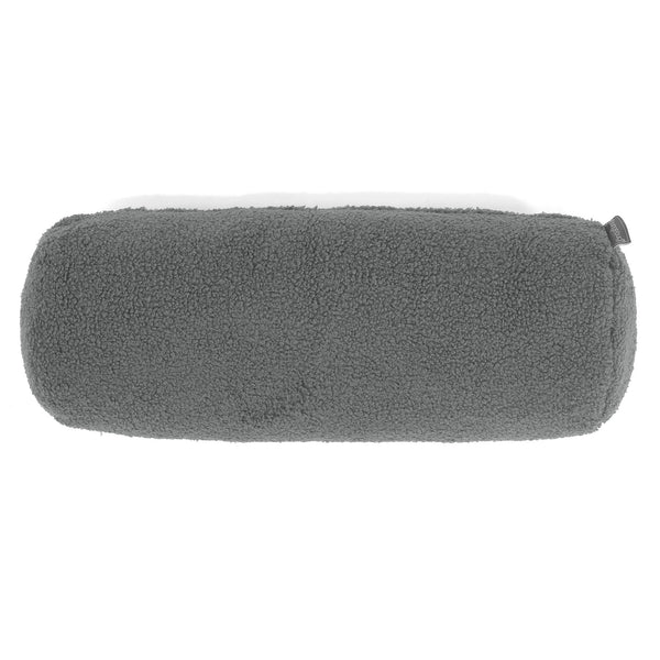 Housse de Traversin 20 x 55cm - Bouclé Gris 01