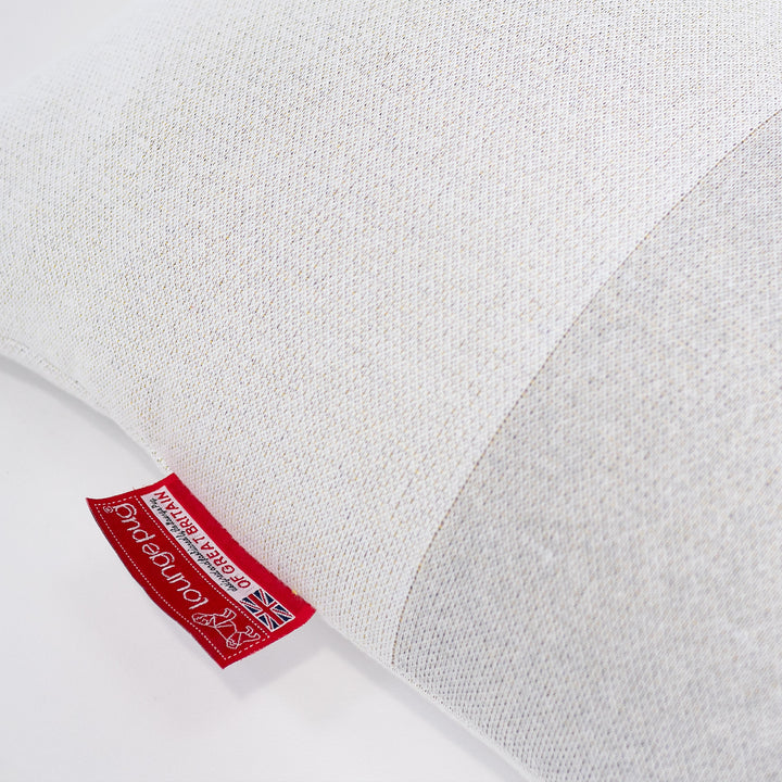 Gros Pouf Poire - Tricoté Colourblock Gris 02