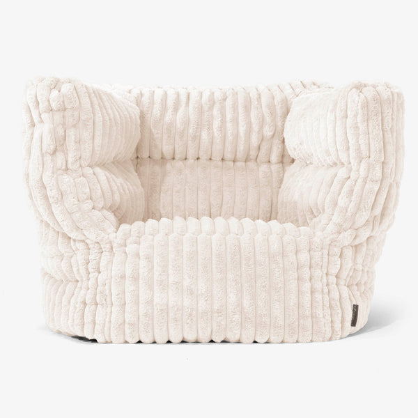 Louis Pouf Fauteuil Design Housse de Remplacement - Velours Côtelé Ultra Pelucheux 01