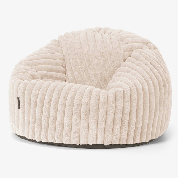 Pouf Poire Classique Housse de Remplacement - Velours Côtelé Ultra Pelucheux 01