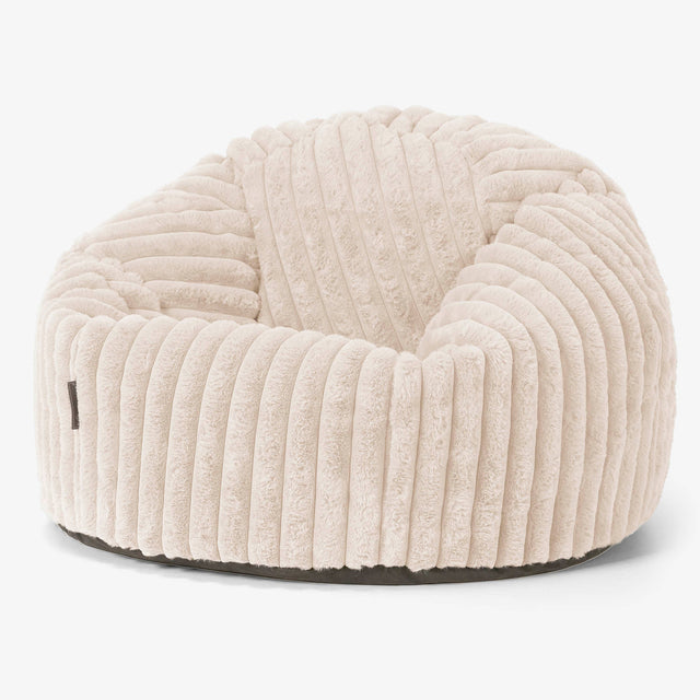 Pouf Poire Classique Housse de Remplacement - Velours Côtelé Ultra Pelucheux 01