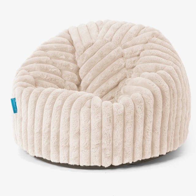 Pouf Poire Classique Enfant 1-5 ans Housse de Remplacement - Velours Côtelé Ultra Pelucheux 01