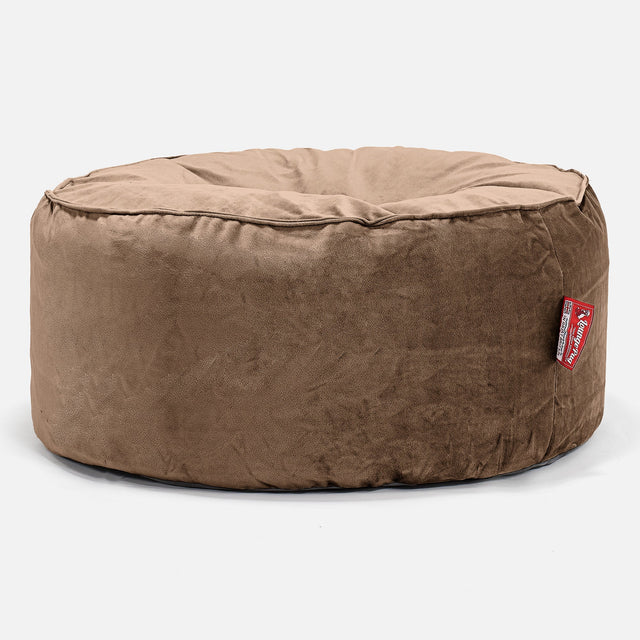 Pouf Design Rond Housse de Remplacement - Velours 01