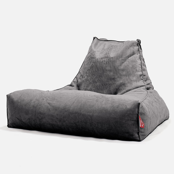 Gros Pouf Fauteuil Relax Housse de Remplacement - Velours 01