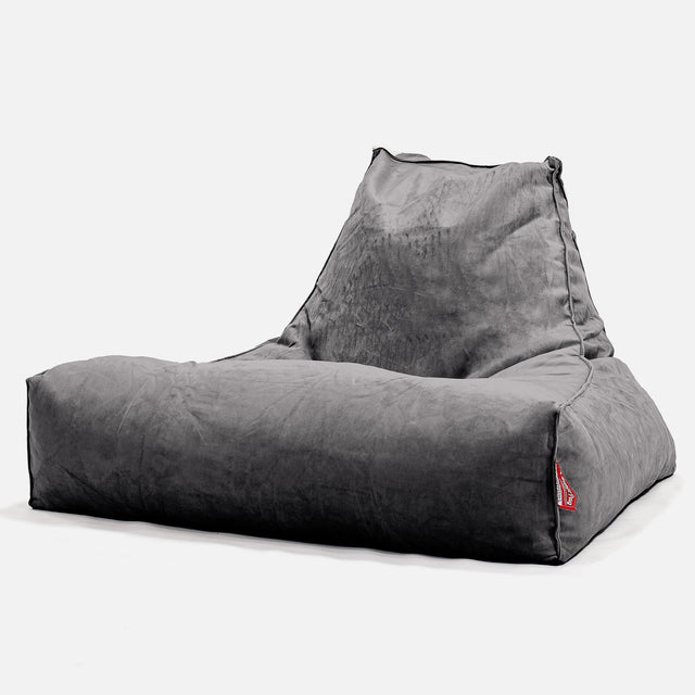 Gros Pouf Fauteuil Relax Housse de Remplacement - Velours 01