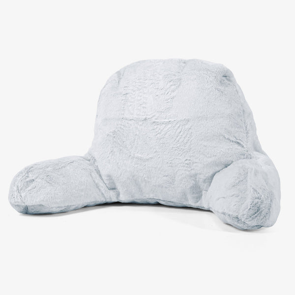 Coussin de Lecture avec Dossier Housse de Remplacement - Fausse Fourrure Lapin 01