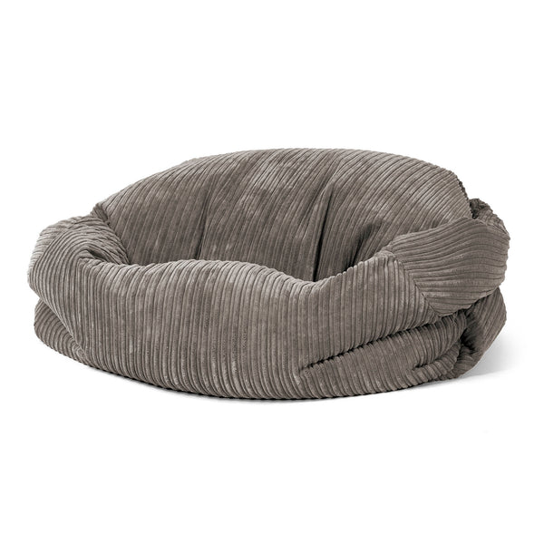 Pouf Canapé Sabine - Côtelé Anthracite 01