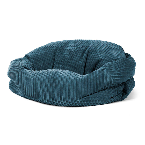 Pouf Canapé Sabine - Côtelé Bleu Marine 01