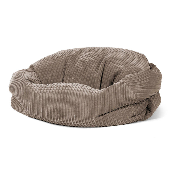 Pouf Canapé Sabine - Côtelé Grège 01