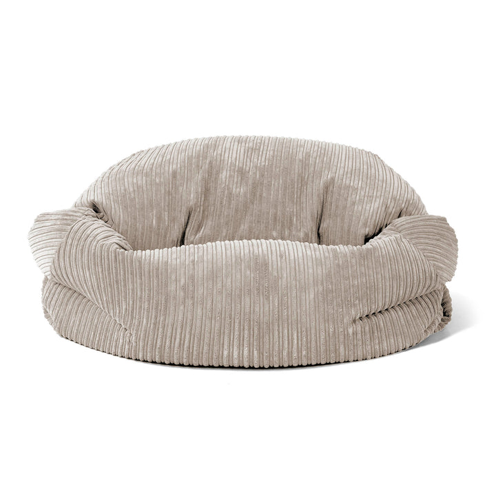 Pouf Canapé Sabine - Côtelé Vison 02