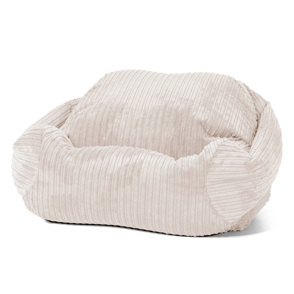 Pouf Fauteuil Sabine - Côtelé Ivoire 01