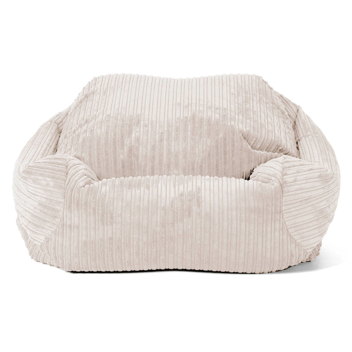 Pouf Fauteuil Sabine - Côtelé Ivoire 02