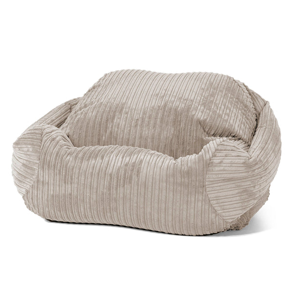 Pouf Fauteuil Sabine - Côtelé Vison 01