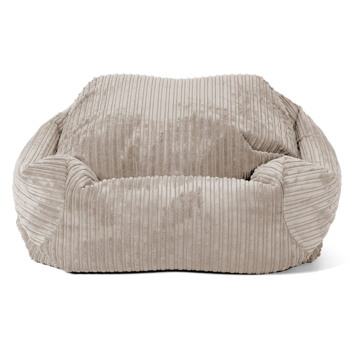 Pouf Fauteuil Sabine - Côtelé Vison 02
