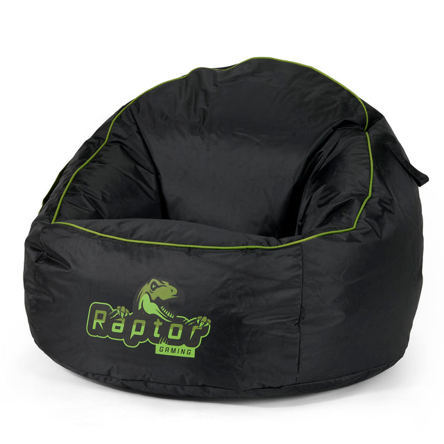 Pouf Gamer Egg - Noir / Vert 01