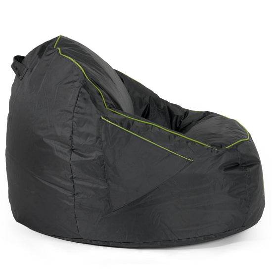 Pouf Gamer Egg - Noir / Vert 02