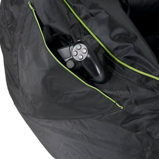 Pouf Gamer Egg - Noir / Vert 04