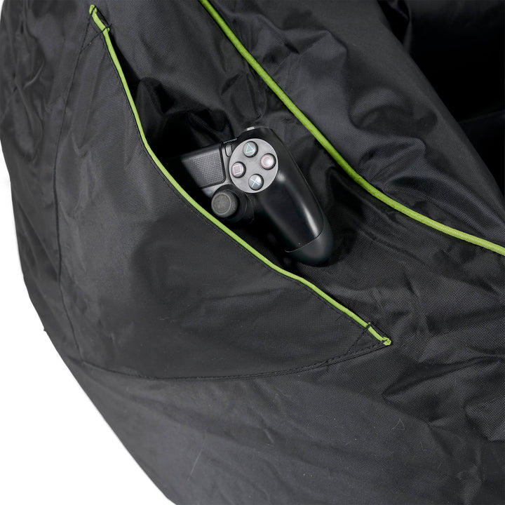 Pouf Gamer Egg - Noir / Vert 04