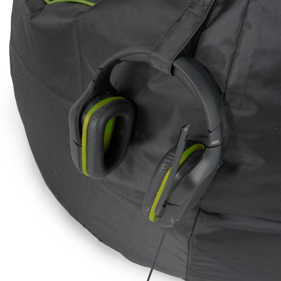 Pouf Gamer Egg - Noir / Vert 06
