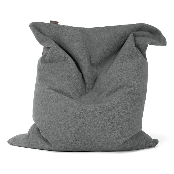 Pouf Géant XXL - Bouclé Gris 01